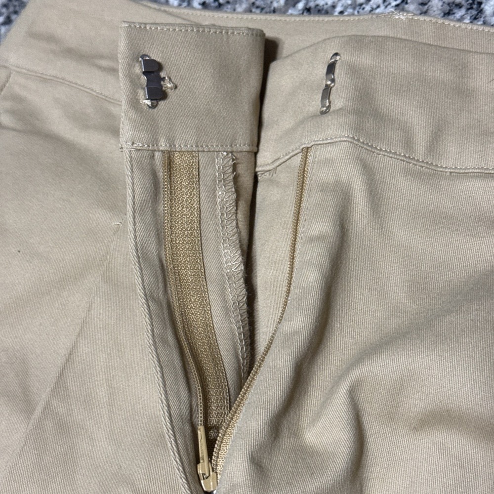 Lulus Wide Leg Khaki Dress Pants SIze Medium Pleated  Lightweight Regular Fit - Picture 10 of 10
